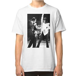 RockShark CAMISETA DE DANÇA PULP FICTION Branco L