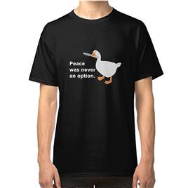 RockShark Paz nunca foi uma opção Goose Game T-shirt preto L