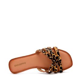 Gioseppo SANDALIAS PIEL LEOPARDO ISABELLE, Marrón - Ref.