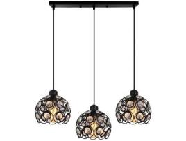 Lustre Moderno de Cristal, Luminária E27 para Quarto e Restaurante