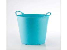 Cesto de Plástico para Jardim 26L. Tampa Azul26Azul PLASVIDAVI