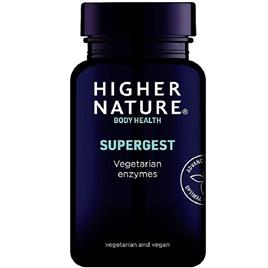 Higher Nature Cápsulas vegetais supergest da natureza superior 90 (SUG090)