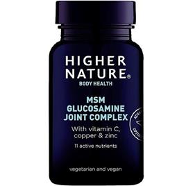 Higher Nature Complexo Conjunto MSM Glucosamina De natureza Superior Vegitabs 240 (MSG240)
