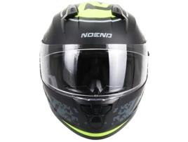Capacete Integral Noend Motociclismo Sc-33 Attack Preto Amarelo Neon Viseira Dupla (xl)