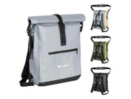 Todeco Bolsa Para Bicicleta 3 Em 1 (20l), 100 À Prova Dágua E Reflexiva Com Bolso Removível Para Laptop, Bolsa De Ombro Para Bicicleta, Cinza
