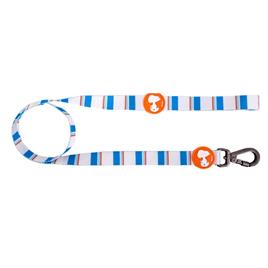 Guia para Cachorro Snoopy ZOOZ PETS Listras Azul e Laranja Xs