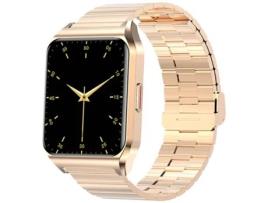 Rubicon Relógio digital com monitor de atividade Dourado