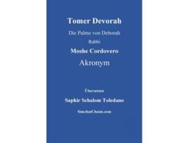 Livro Tomer Devorah - Die Palme von Deborah de Rabbi Moshe Cordovero Akronym (Inglês)