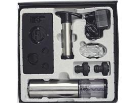 Saca-rolhas elétrico - VinBouquet - FI002 - Aço escovado - Conjunto 4 peças - Carregador incluído