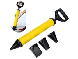 Godsale-Mortar Gun Set Pistola de calafetagem de cimento com 4 bicos para tijolo de pavimentação de pátio de cal KIMISS