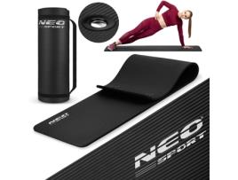 Tapete de Exercícios Grosso 183 x 60 cm com Furos - Neo-sport - Preto