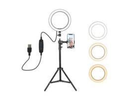 Ring Light Led LETOUCH De 10'' Lâmpada Anelar Regulável