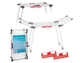 Tendedero de Pé Dobrável Debora - Branco, 19 Metros de Capacidade