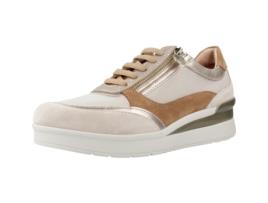 Sapatos de Mulher STONEFLY Cream Velour Tex Tecido Castanho (38)