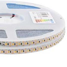 Fita led monocolor smd2835 chipled samsung dc24v 20 metros (100led/m) corte 10mm - ip20 branco quente