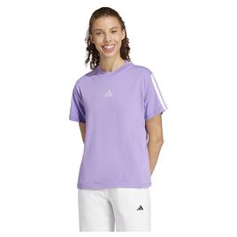Adidas Camiseta De Manga Curta Essentials 3 Stripes Cotton