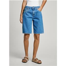 Pepe Jeans Shorts Jeans De Cintura Alta Pl801189