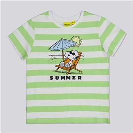 T-shirt Snoopy - Branco - T-shirt Menino Peanuts tamanho 8