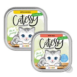 Catessy Junior em molho - Pack misto - Pack económico: 32 x 100 g