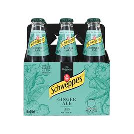 Refrigerante Ginger Ale Pack 6 x 25cl Schweppes