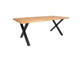 Mesa de jantar em carvalho oleado com borda ondulada 95X200X75 Cm TOULON SPISEBORD