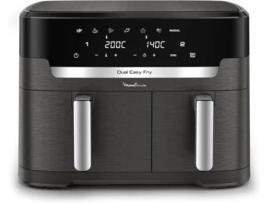 Fritadeira sem Óleo MOULINEX Air Fryer Easy Fry Dual XXL EZ942HF0 (Outlet Grade A - 11 L - Preto)