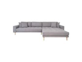 Sofá cinza claro 4 almofadas LIDO LOUNGE SOFA