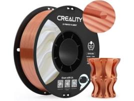 Creality Cr-silk Pla Filamento 1,75 Mm Prata 1 Kg Textura Sedosa E Brilhante Toque Suave E Delicado /- 0,02 Mm Compatível Com Impressora 3d