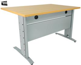 Secretária Soho 1200x800x750mm Faia / Cinza - Elegância e Funcionalidade