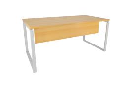 Secretárias de Escritório 1200x800x740mm Kclose Melamina Cinza / Faia