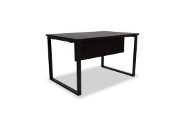 Secretárias de Escritório 1200x800x740mm Kclose Melamina Preto / Wengué
