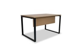 Secretárias de Escritório 1800x800x740mm Kclose Melamina Preto / Carvalho Trigo