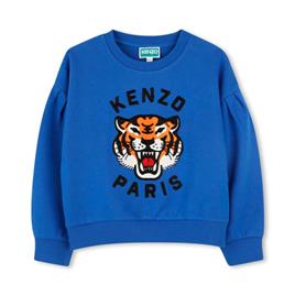 Kenzo Kids SUDADERA CON ESTAMPADO FRONTAL KIDS , Azul, Talla - Ref.