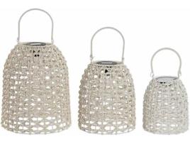 Conjunto de Lanterna ITEM Ratan Sintético LED (3 Set Solar)