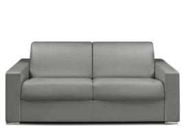 Sofá Cama DUNLOPILLO (194 x 94 x 85 Tamanho Cama: 140 - 159 cm - Pele Sintética - Cinzento)