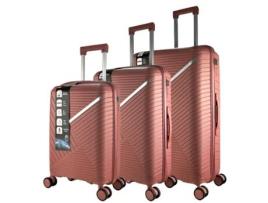 Conjunto de Malas de Viagem Sevilla, modelo Ecija rosa