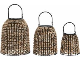 Conjunto de Lanterna ITEM Junco Bateria LED (3 Set Solar)