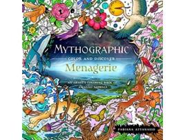 Livro Mythographic Color and Discover Menagerie de Fabiana Attanasio (Inglês)