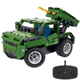 Im.master Jogo De Construção 2-in-1 Military Remote Control Car-364 Pcs