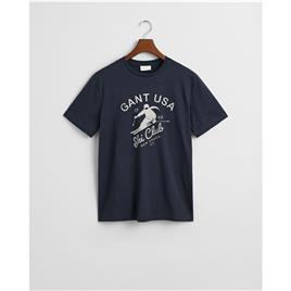Gant Camiseta De Manga Curta Winter Sports Graphic
