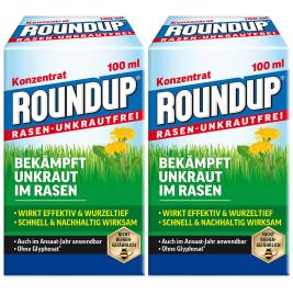 2 x ROUNDUP® Gramado Weed Free Concentrado, 100 ml