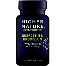 Higher Nature Pastilhas vegetais de Quercetin e Bromelain 60 (QUE060)