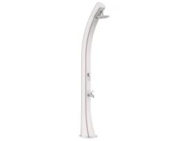 Chuveiro Solar Starmatrix Rioxxl Ss0935xxl Branco Curvo em Polietileno H226 cm Branco. Duche solar branco para o exterior.