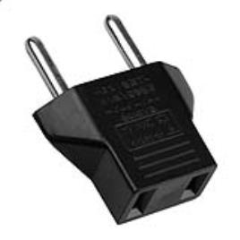 Adaptador de Tomada EUA para EU (Preto) - Multi4you® 