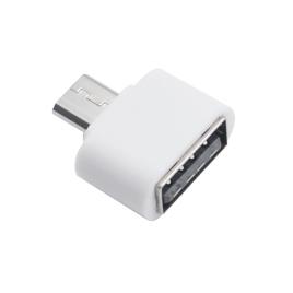 Adaptador OTG Micro USB para USB (Branco) - Multi4you® 