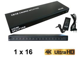 Splitter Multiplicador HDMI 1 x 16 HDR 4K / 2K 3D ? 1 Entrada 16 Saídas - ®