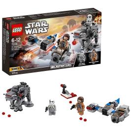 Star Wars 75195 Microfighters Ski Speeder contra Walker da Primeira Ordem