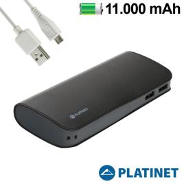 Power Bank 11000 mAh Platinet Polipiel Negra