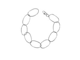 Pulseira de Mil Correntes 100% Elo Soldado em Prata PLATA ÚNICA