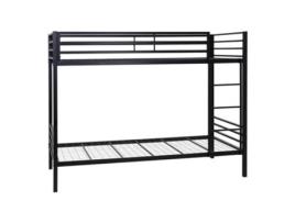 Beliche Mog Casa Completo Corrimão Escada Metálica Modelo Christian Tubular I-FLAIR Aço Metal Preto (96.5x208x164.5cm)